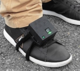 PERSY sensor attached to the foot